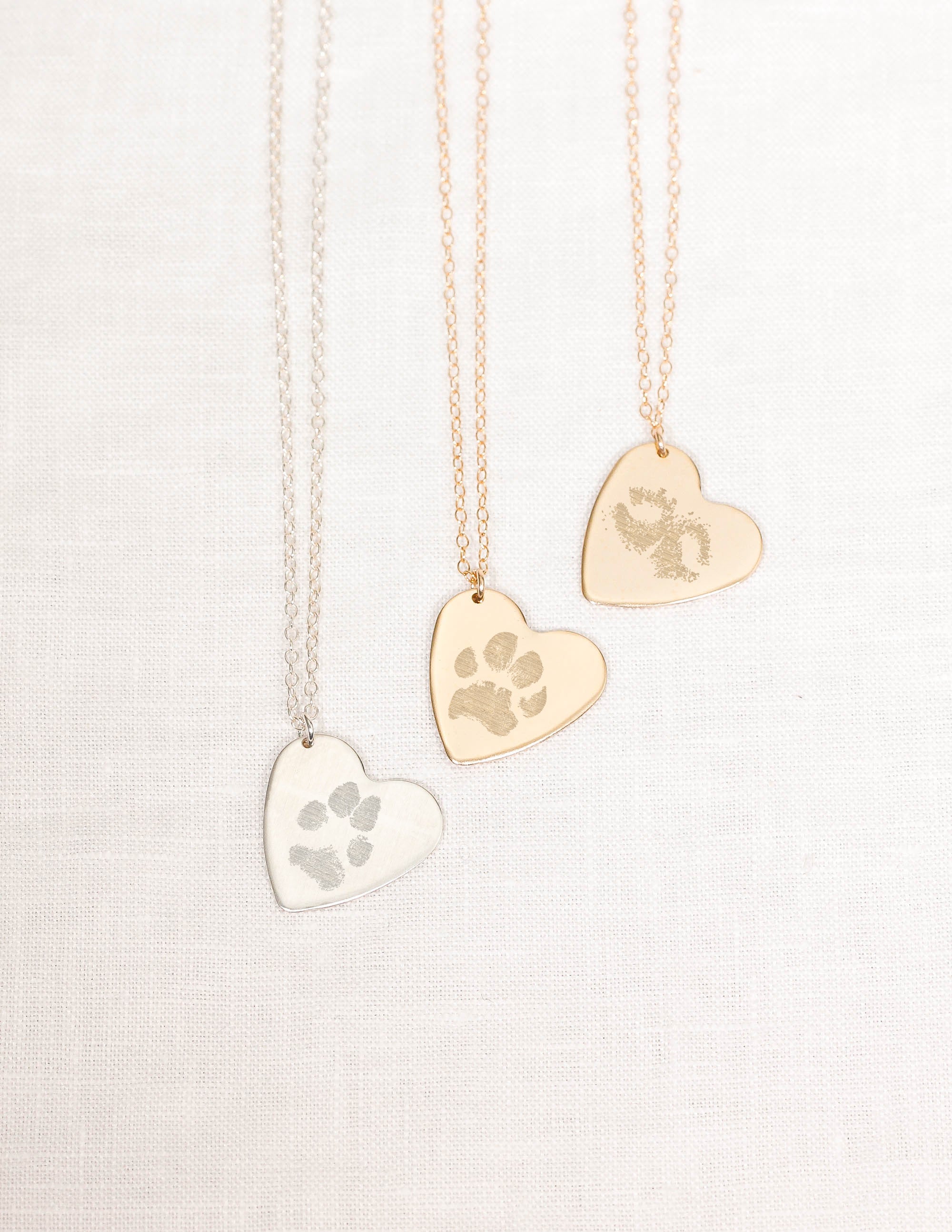 Pet Paw Print Charm For Bracelet Or Necklace - Copper Animal Heart Love Charm, Fits Pandora - View #2
