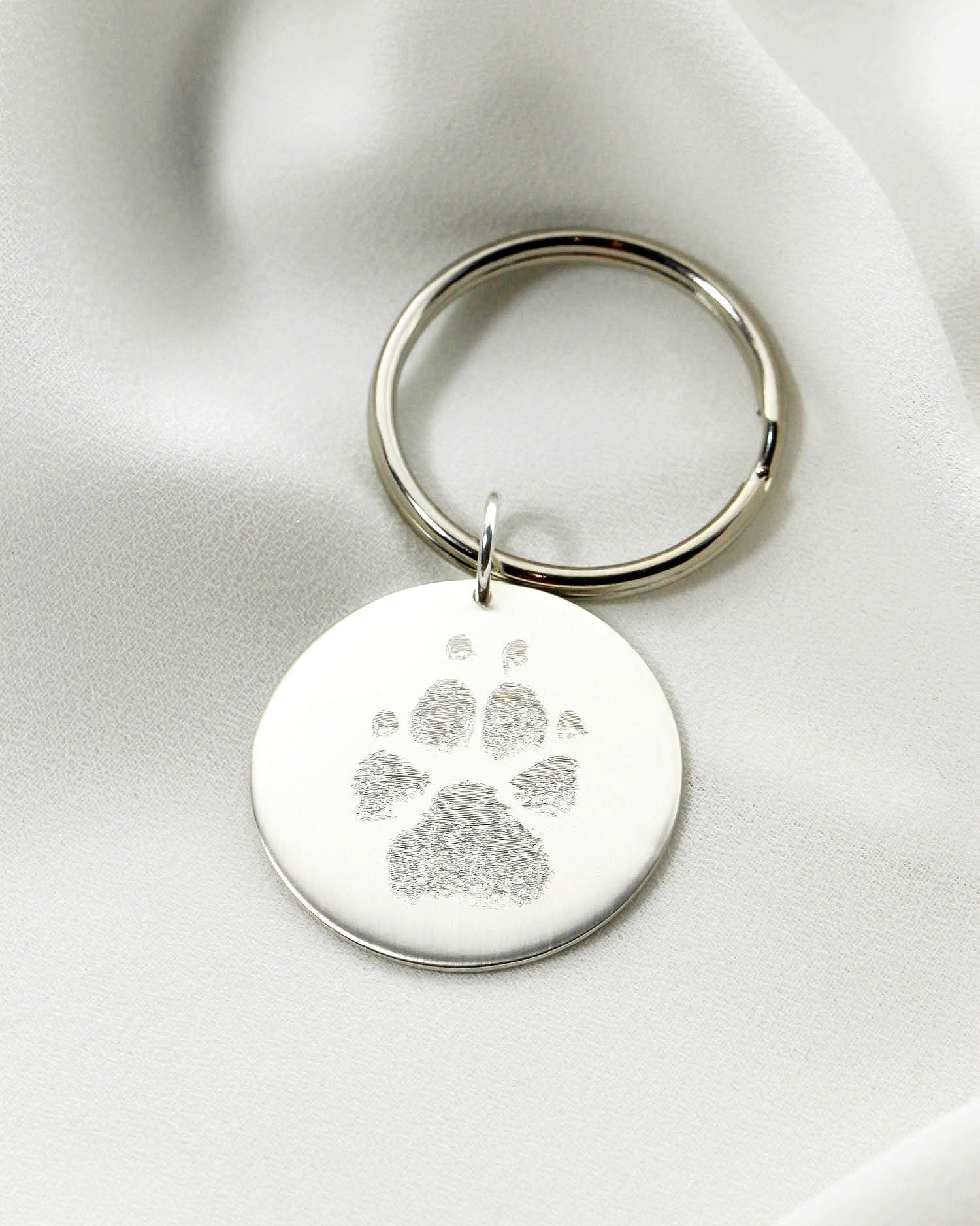 Dog nose hot sale print keychain