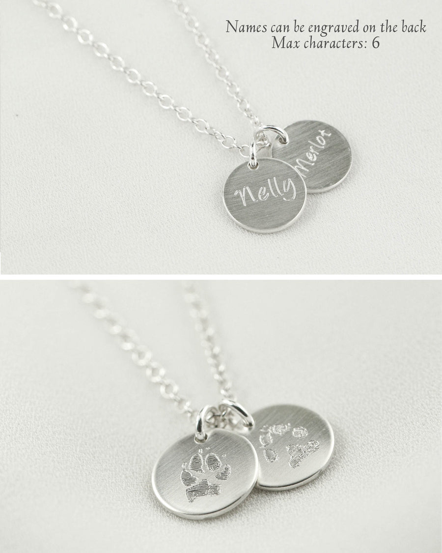 Custom Paw Print Necklace • Your Pet's Actual Paw Print • Pet Loss Jewelry • Cat or Dog Paw Print • Pet Memorial Jewelry • Sympathy Gifts