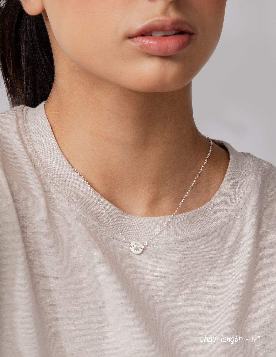 Dog Nose Print Charm Necklace: Pet Memorial Keepsakes.