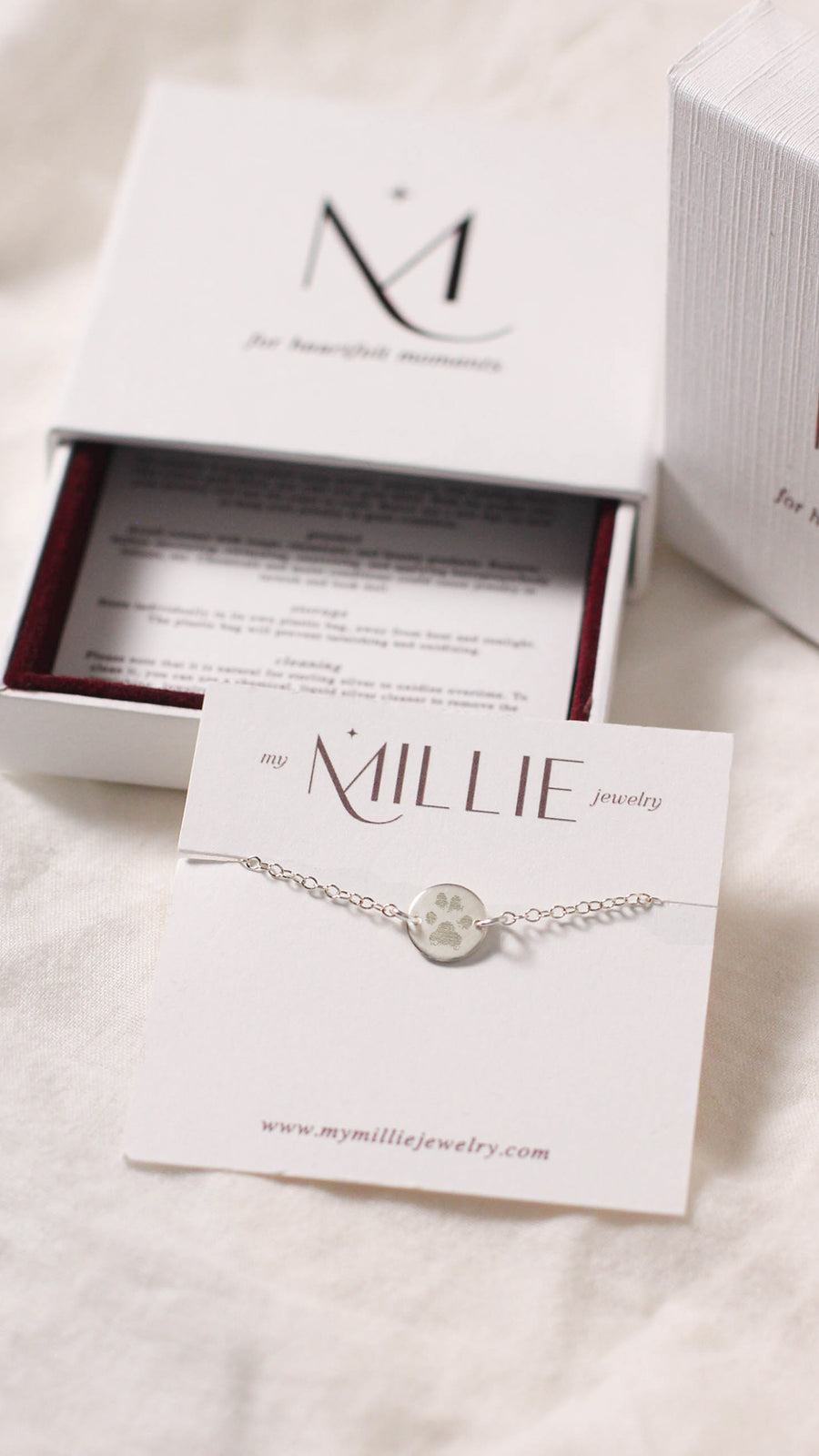 Personalized Dog Nose Necklace • Nose Imprint Jewelry.