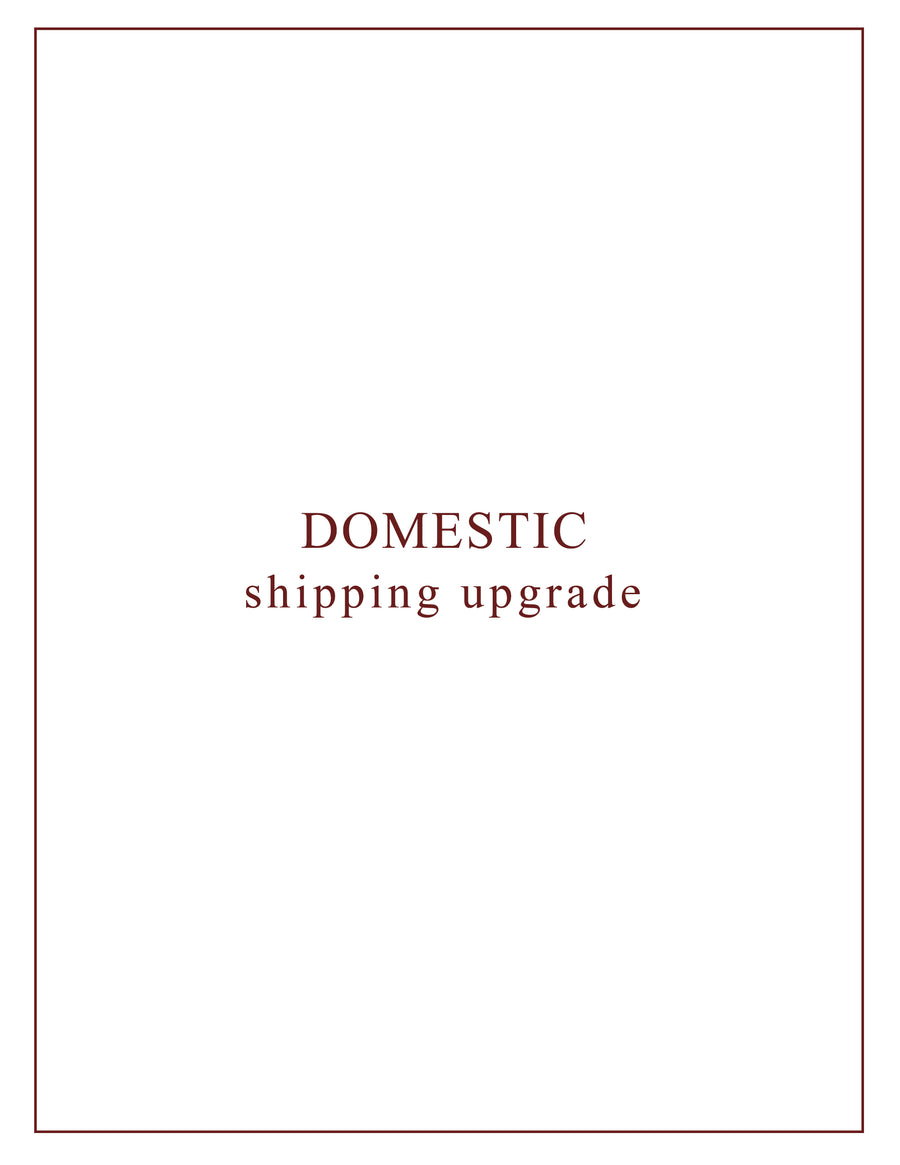 Domestic Shipping Upgrade