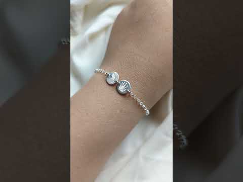 Mini Custom Fingerprint Disc Necklace • Bracelet