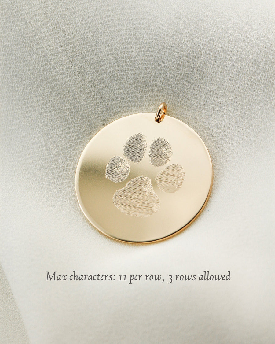 Real Paw Print Necklace • Pet Memorial Jewelry • Cat or Dog Paw Print • In Memory of Dog • Pet Lover's Gifts • Pet Loss Jewelry • Keepsakes
