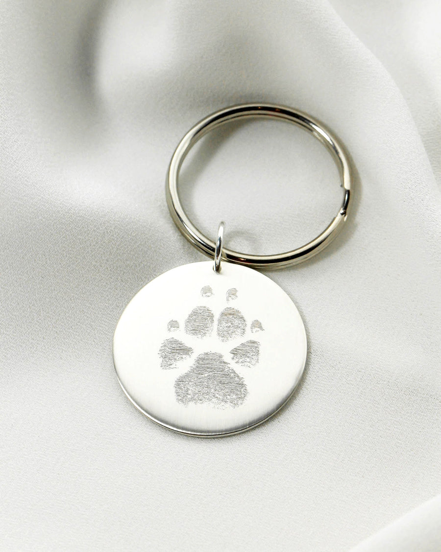 Dog Footprint Key Chain