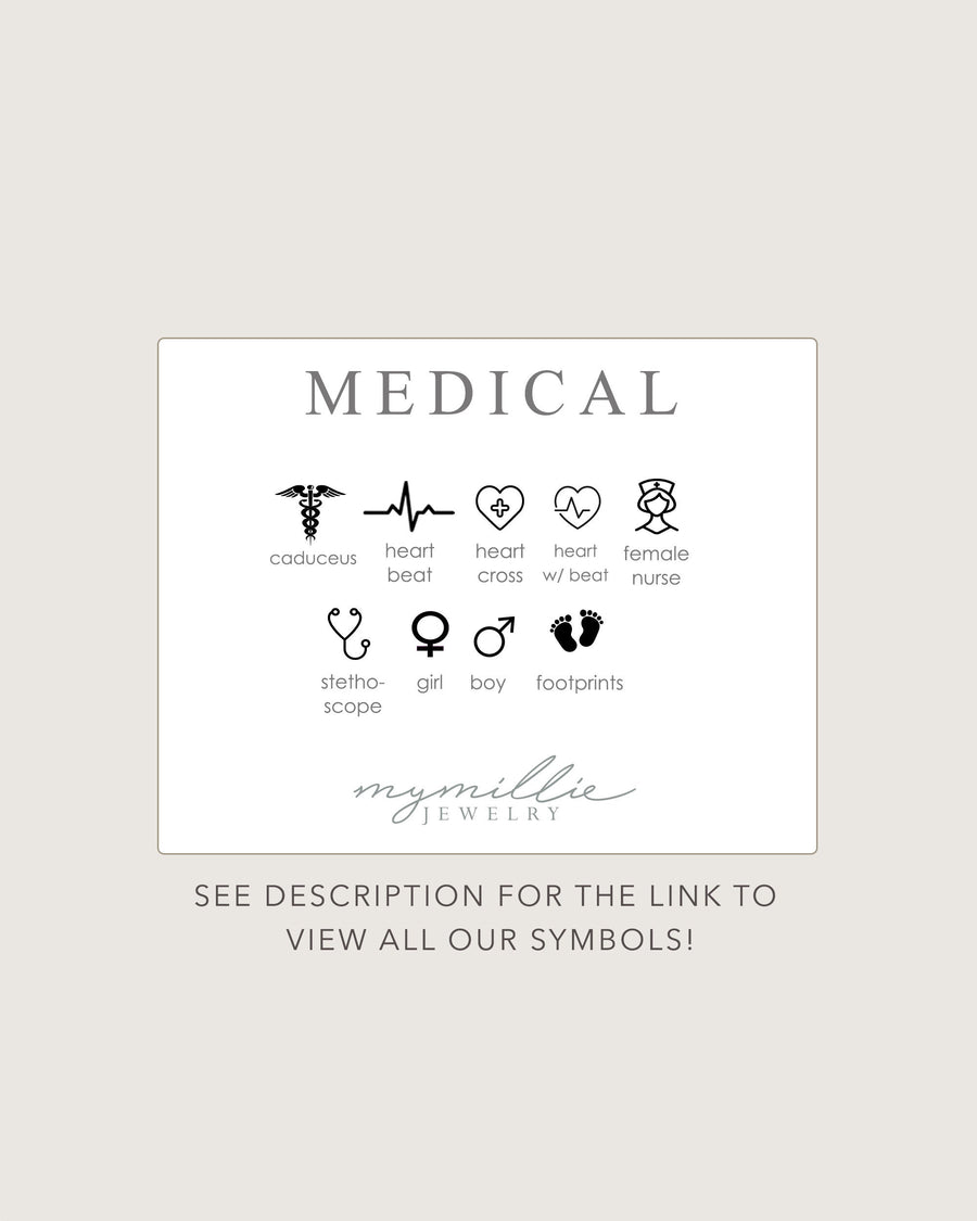 Medical Alert Necklace • Medical ID Necklace • Custom Medical Bar • Medical Information • Personalized Medical Alert • Allergies, Diabetes