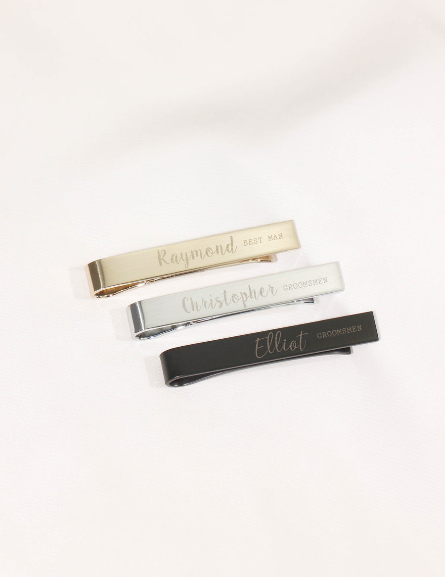 Personalized Tie Clip • Groomsmen Gifts